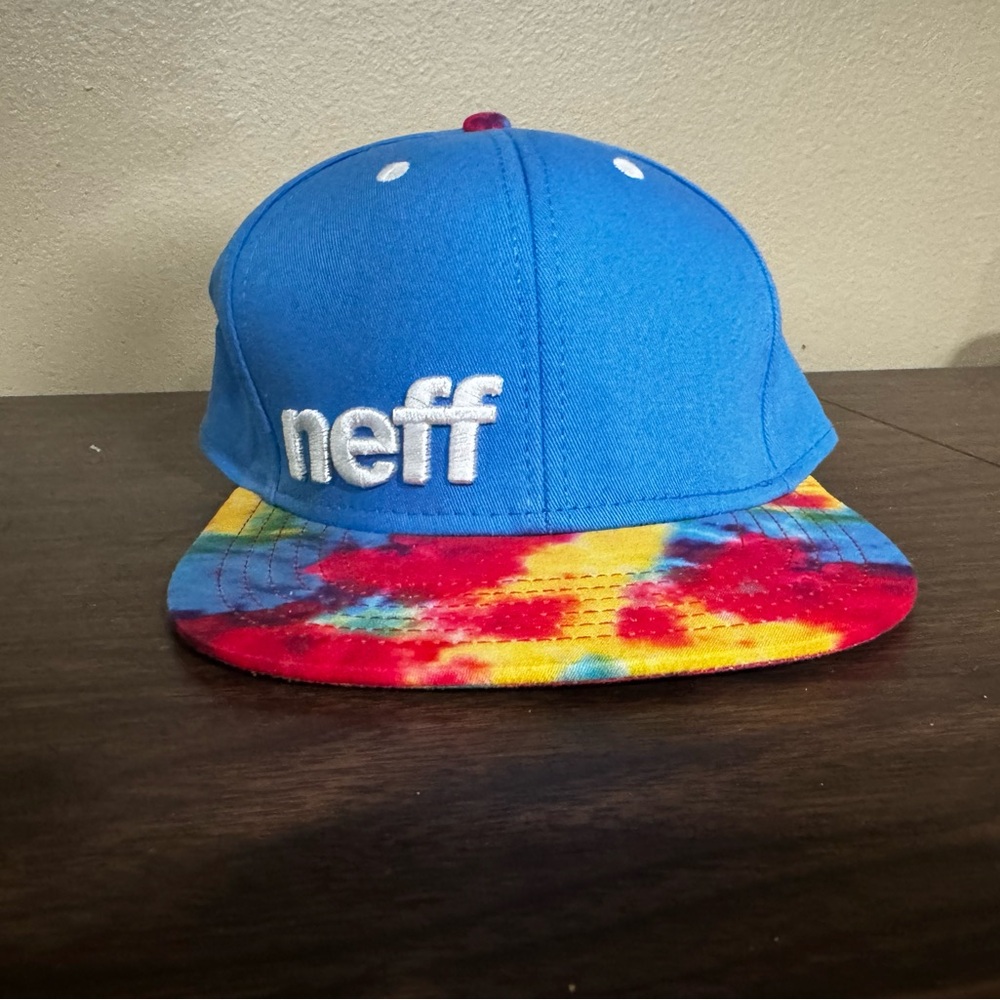Neff blue/tie dye brim SnapBack